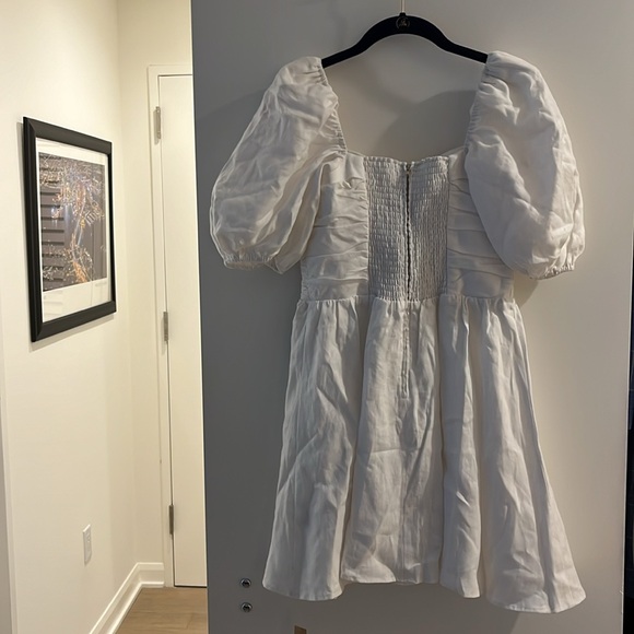 Reformation Zula White Linen Dress - Picture 6 of 7
